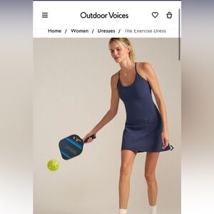 Outdoor Voices Exercise Dress Navy Size Small